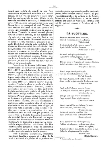 „La Bucovina” — «Familia», 1866