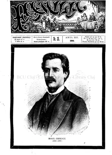 Numărul comemorativ Eminescu — «Familia», 1889